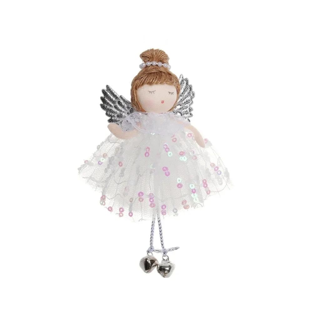 Christmas plush antlers angel girl pendant Christmas tree pendant creative doll pendant gift