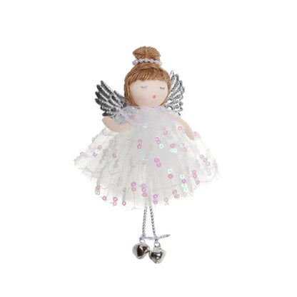 Christmas plush antlers angel girl pendant Christmas tree pendant creative doll pendant gift