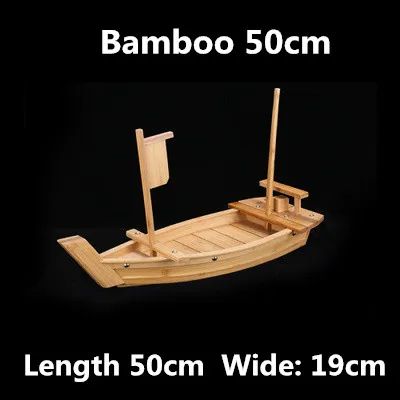 Barcos de Sushi Grande Culinária Japonesa de 40cm a 90cm Bandeja de Sashimi Variado Prato Frio Ferramenta para Frutos do Mar Madeira Restaurante Feito à Mão navio