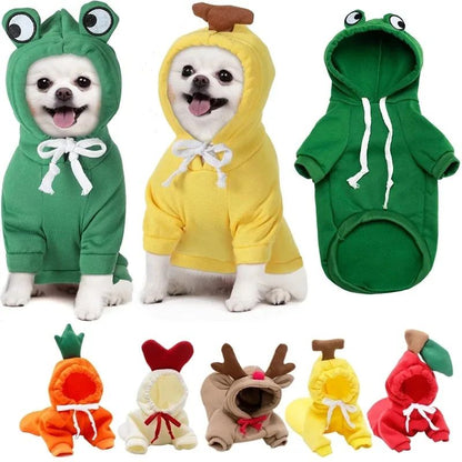 Roupas Pet Cosplay Moletom Para Cães Pequenos Casaco Jaqueta Fantasia Gatinho Chihuahua Yorkie