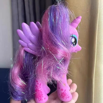 Genuine Hasbro My Little Pony Kawaii Twilight Sparkle Presente de Aniversário Decoração de Mesa Brinquedos Modernos de Desenhos Animados de Anime para Coleção de Meninas