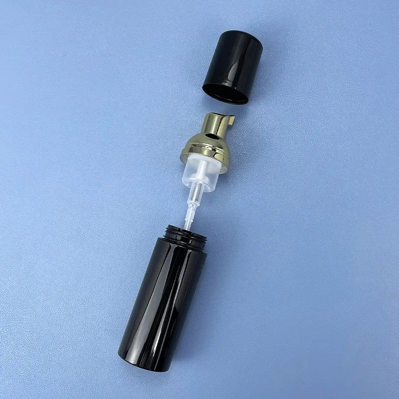 10/30/60PCS 60ml Plastic Pump Foam Bottle Fillable Mousse Facial Cleanser Foam Dispenser black Pump Bottle Empty Container