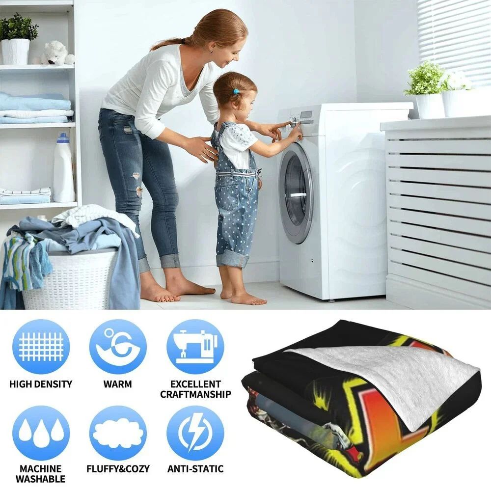 Satanic Cry Baby Lil Peep Flannel Blanket  , Soft Fluffy Warm Sofa Bed Throw Blanket More Size?fans warm gifts