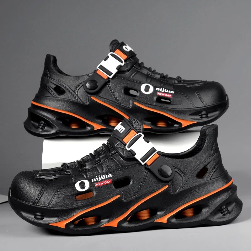 Men Outdoor Sandals Men's Outdoor Sandals Sport Slippers Beach Slides Breathable Clogs Men Casual Garden Shoes Non-slip Hiking