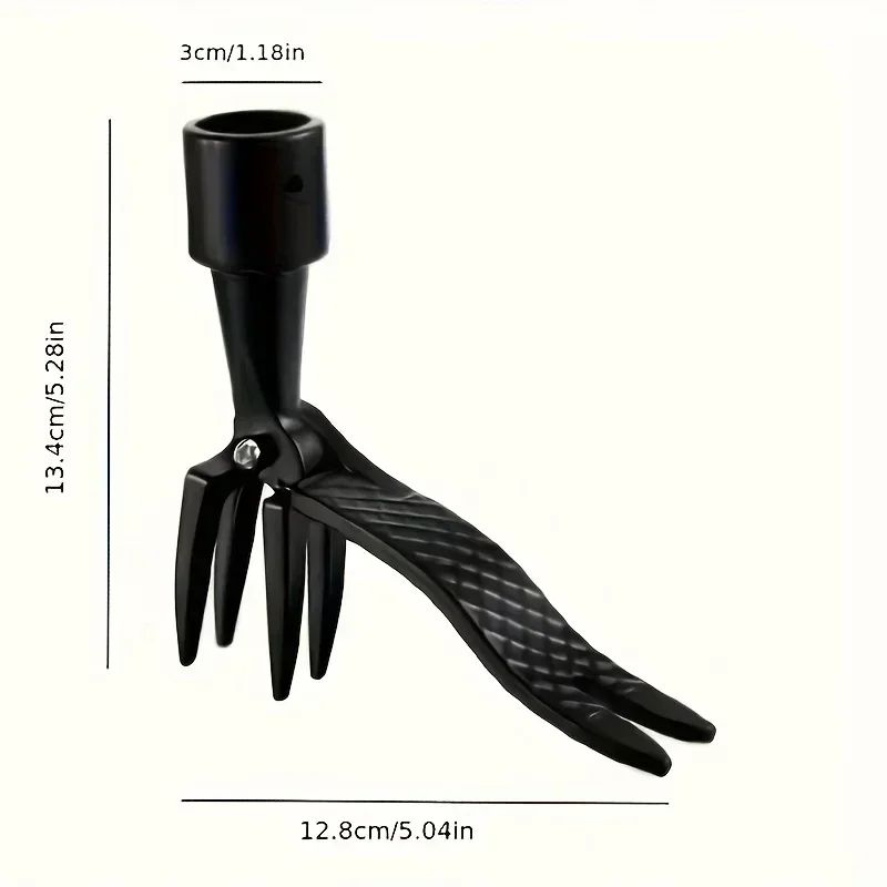 Black Weeding Head Replacement Gardening Claw Foot Pedal Weed Puller Stand Up Weeding tool Digging Weeder Root Remover