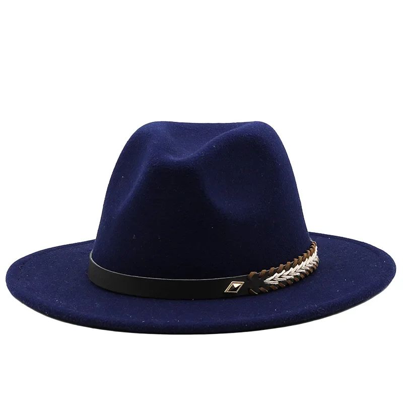 2025 Mulheres Homens Chapéu Panamá Fedora Aba Larga Proteção Solar Clássico Unissex Moda Chapéu Top para Festa Casamento Igreja