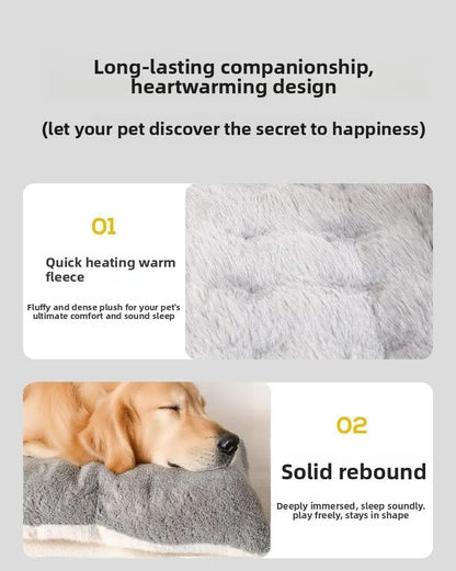 Colchonete para Cama de Cachorro Grande para Uso no Inverno Mantenha Aquecido Uso Dupla Face Almofada Relaxante para Golden Retriever