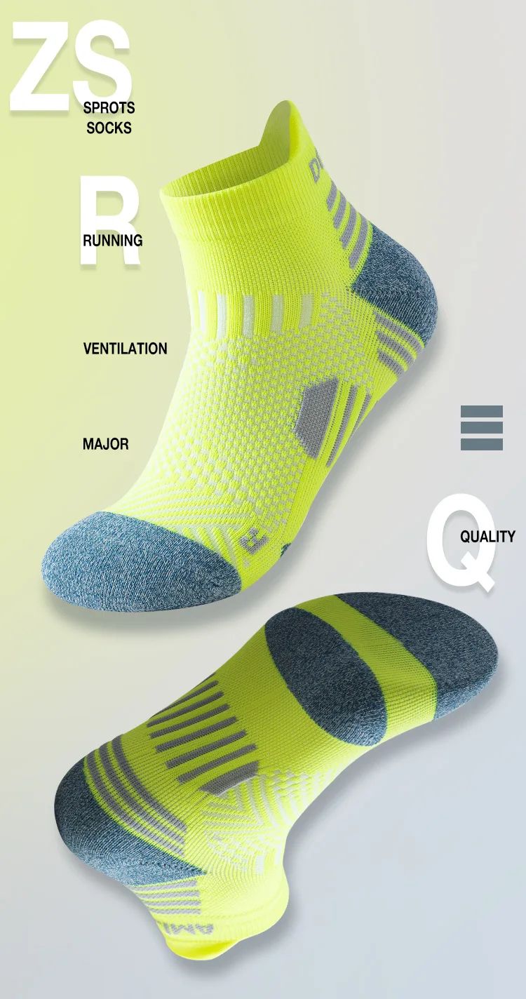3 Pares Meias de Corrida de Maratona Masculinas Femininas Profissionais Esportivas Tornozelo Fitness Tubo Acolchoado Engrossado Baixo Cano Curto Barco Meias