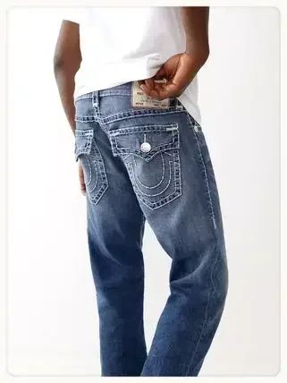 Trend Buddha Baggy Pants Hip Hop Streetwear Black Jeans Fashion Embroidered Y2k Gothic Straight Leg Wide Leg Jean Men Clothing