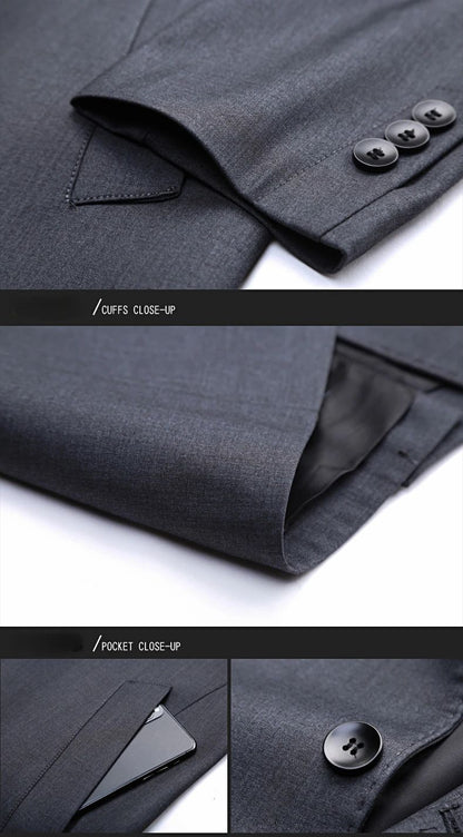 Light Luxury Long Jacket Men's Winter Business Casual Comfortable Windproof Warm Trench Coat British Streetwear Suit Male Coat