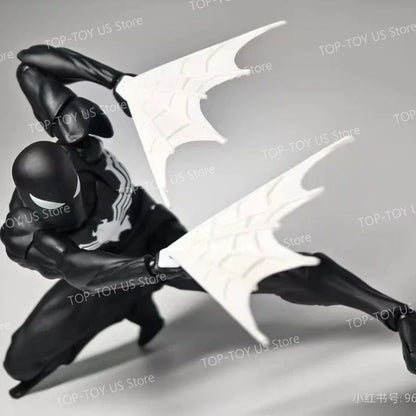 Em estoque: Bonecos de Ação de Anime Homem-Aranha com Traje Simbionte e Aranha Escarlate da Mess Toys - Conjunto de Presente Colecionável