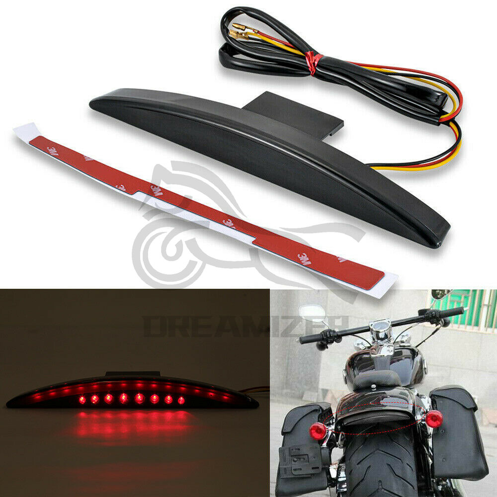 1PCS For Harley Davidson Breakout EFI FXSB CVO 2013-2017 Motorcycle Rear Fender Tip Brake LED Tail Light Smoke Red Accessories