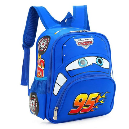 Mochila Escolar Infantil 3D Formato Carro Desenho Animado Carros Disney Série 95 Grande Capacidade Presentes Surpresa para Meninos e Meninas