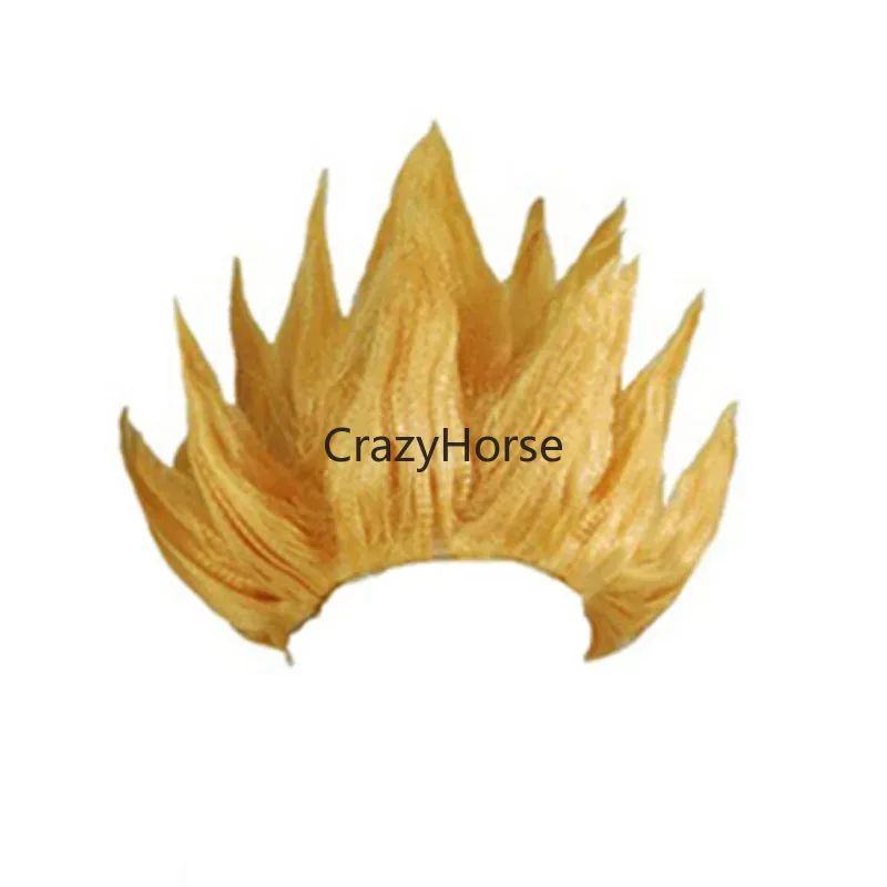 Halloween Adult Men Z Cosplay Saiyan Wigs Goku Anime Costume Party Dress Up Youth Flame Blue Yellow Green Red Wig Carnival Hair