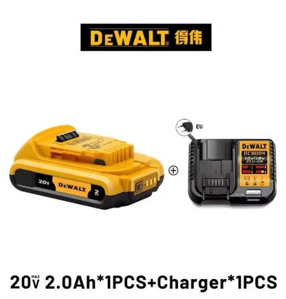 Bateria DEWALT 20V 6AH recarregável de íon de lítio carregador DCB118 Parafusadeira furadeira elétrica sem escovas DCD805 ferramenta elétrica