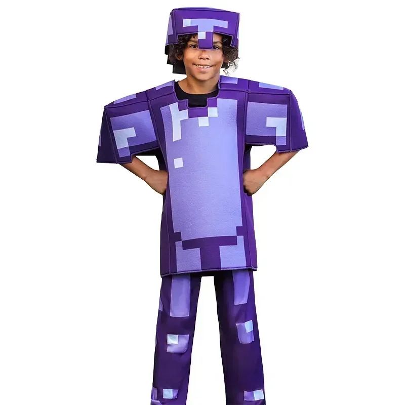 Game My World Role Play Holiday Party Pixel Costume Toy Mc Boys Girls Set Diamond  Christmas Gift Stage Costume