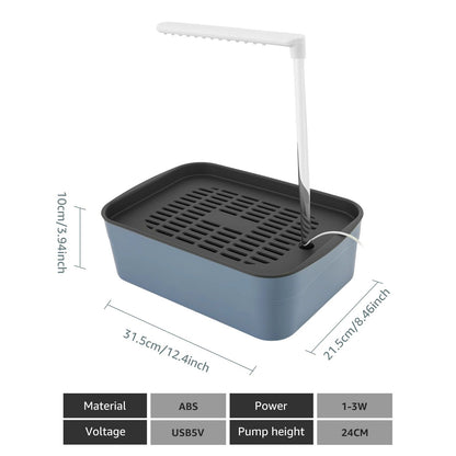 Banheira de Pássaros Automática U para Papagaios, Banheira de Água Circulante, Banheira Elétrica USB para Periquitos, Chuveiro, Suprimentos para Pássaros