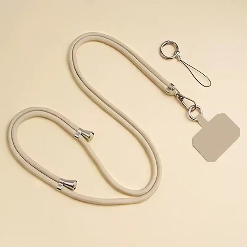 Crossbody Lanyard Necklace Strap Universal Mobile Phone Adjustment Long Hanging Rope with Clip Anti-Lost Lanyard