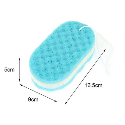 3-layer Wave Bath Sponge Exfoliating Body Brush Shower Skin Clean Massage Cleaning Shower Brush Skin Care Remover Bath Supplies