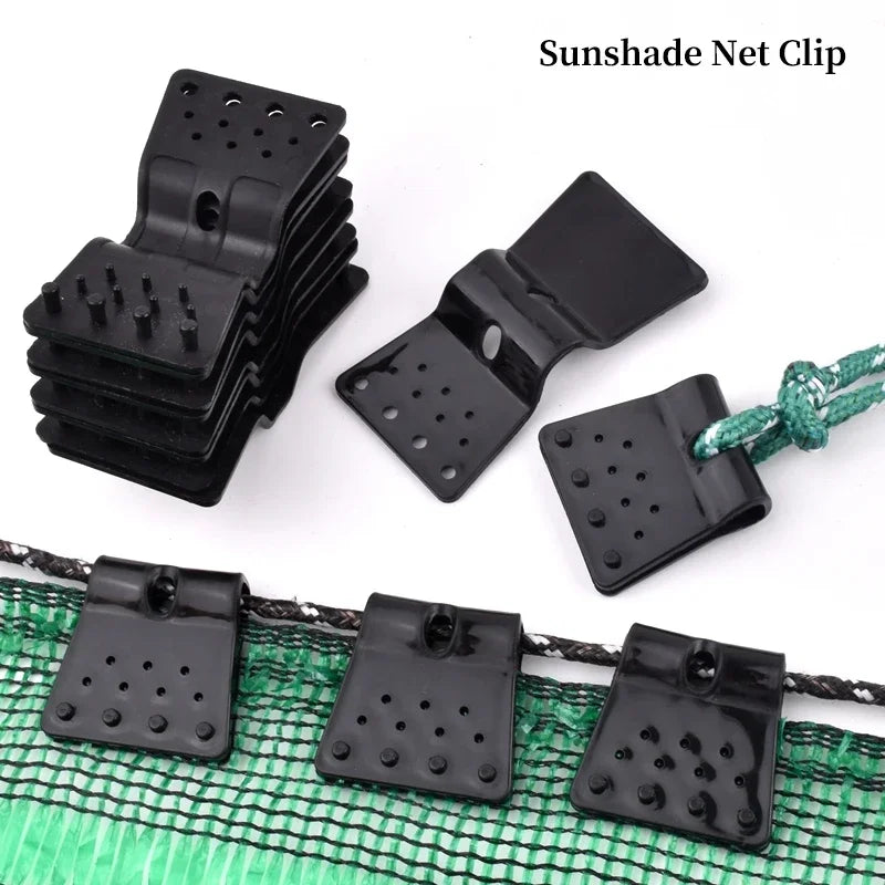 10-50pcs Sun Shade Net Clips Butterfly Type Greenhouse Film Clip Garden Agriculture Tools Anti-hail Net Hook Instant Grommet