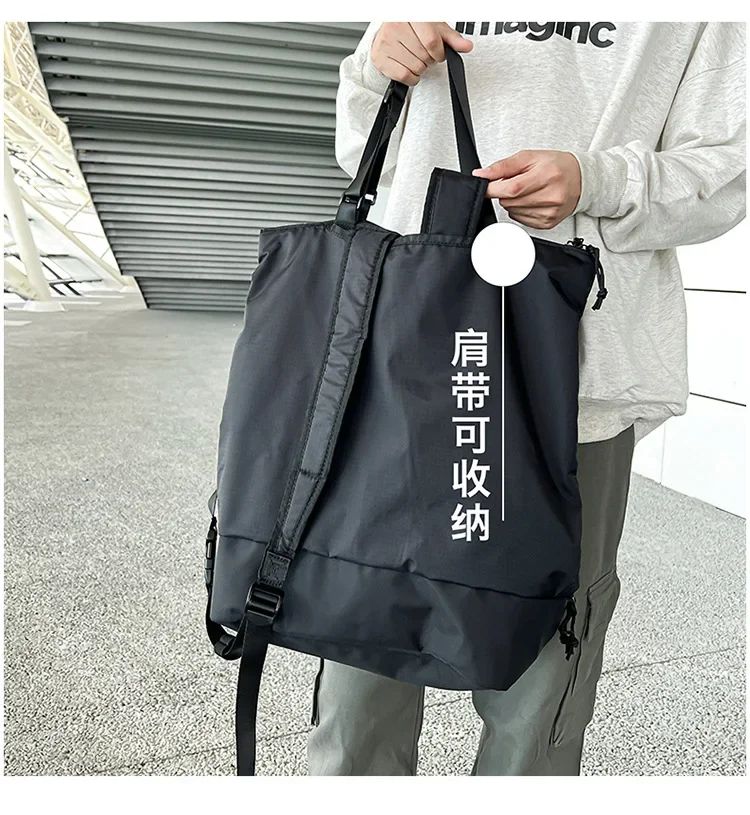 Mochila Unissex de Grande Capacidade Masculina e Feminina Mochilas de Nylon Impermeáveis Esportivas Modernas Mochilas Escolares Portáteis de Lazer Viagem