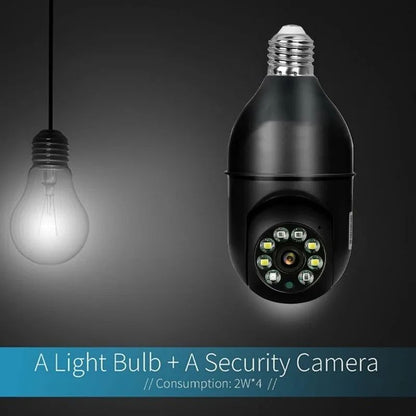 Tuya 5MP 5G E27 Bulb Security Monitor Cam Wireless Automatic Human Tracking Night Vision Full Colour Surveillance Camera