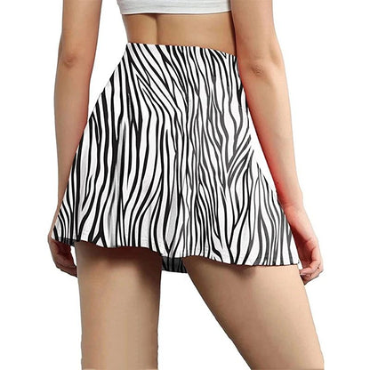 12 Colour Leopard Print Butt Lifting Skorts Casual Summer Workout High Waist Shorts Women's Clothing