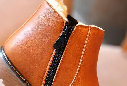 Children's Boots for Boys Girls Toddlers Little Kids Fashion Classic Ankle Boots Warm Rubber Chelsea Boots British Style 21-36