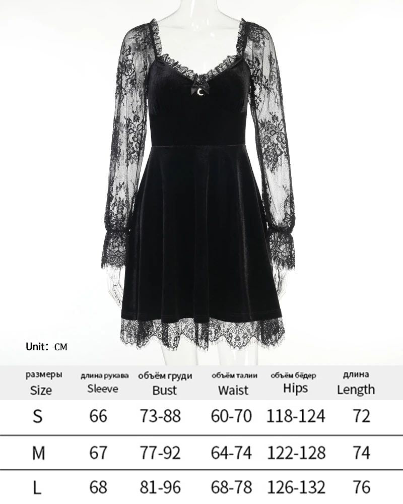 Dark Halloween Lace Dress Punk Trend Sexy Evening Dress Suspender Skirt For Women