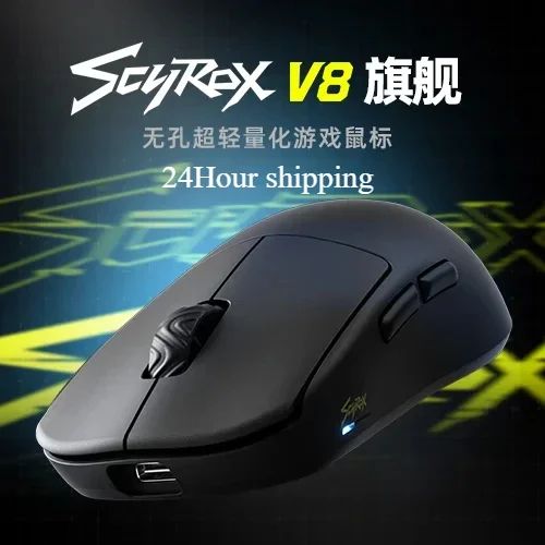 Scyrox V8 36g Ultra-Light Wireless Gaming Mouse Tri-Mode 30000DPI PAW3950 Sensor RGB Macro FPS Esports Lightweight Mouse Gifts