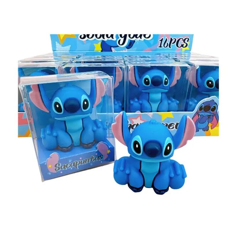 Apontadores de Lápis Disney Stitch MINISO Anime Desenho Animado Fofo Estudantes Material Escolar Papelaria Menina&Criança Presentes de Feriado