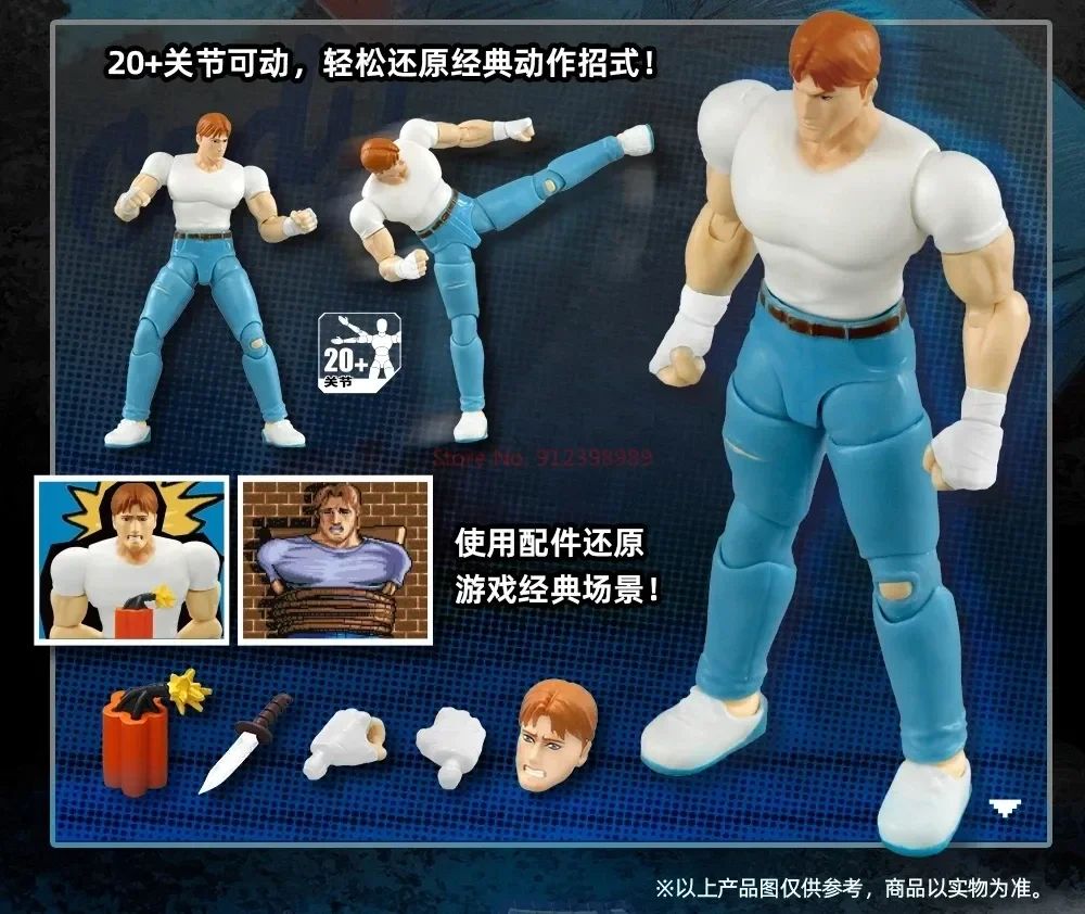 52TOYS Action Figure CAPCOM Final Fight 1PCS Colecionável Decoração de Mesa Presente Criativo para Aniversário 3.75inch/10cm