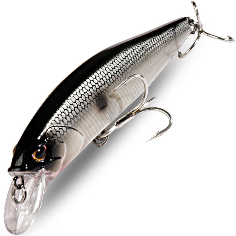 Minnow Afundante 19g Jerkbait Flutuante 15g Isca de Pesca Anzóis Triplos Swimbait Pesca Popper Tackle Wobbler Isca Artificial