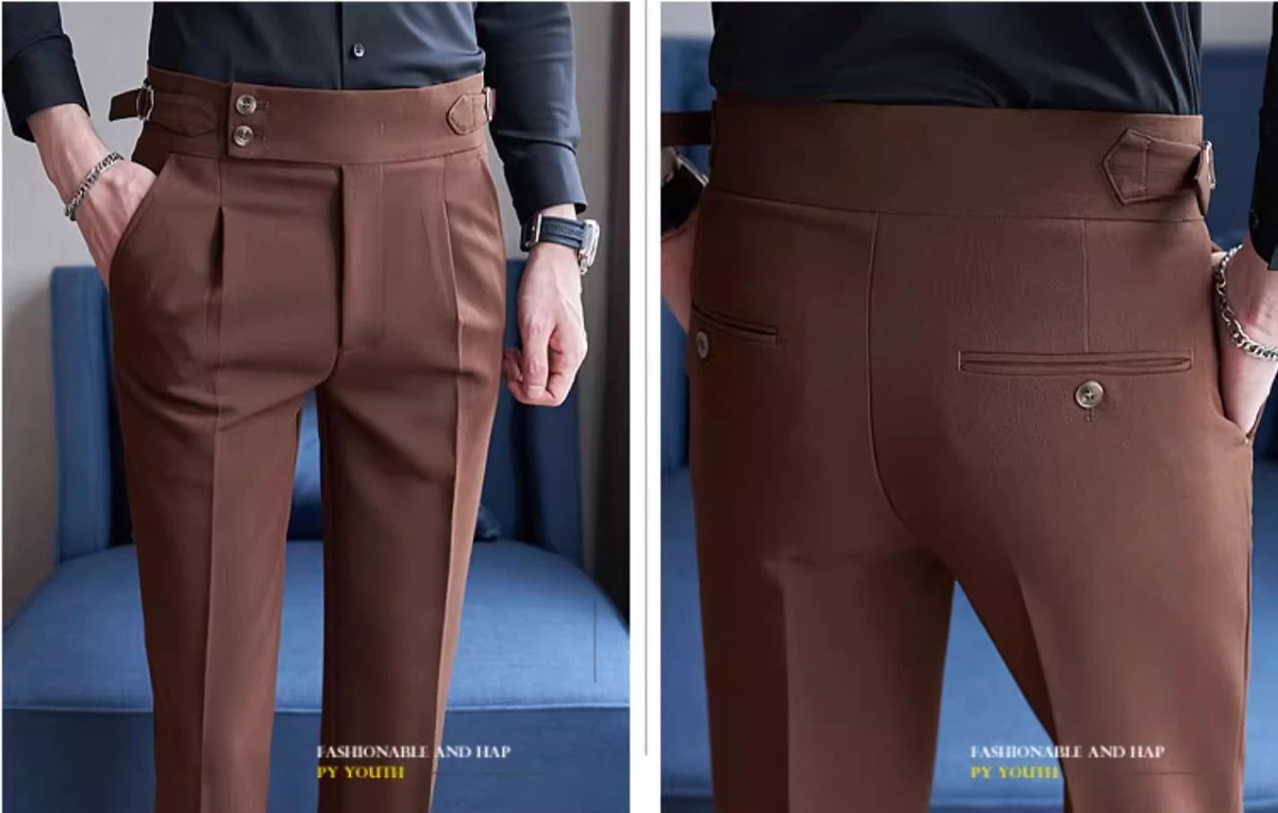 Navy Men's Suit Pants, White Black Trousers, Gray Khaki Pantalones Hombre Fashion Slim Male Pant, 28 29 30 31 32 33 34 36
