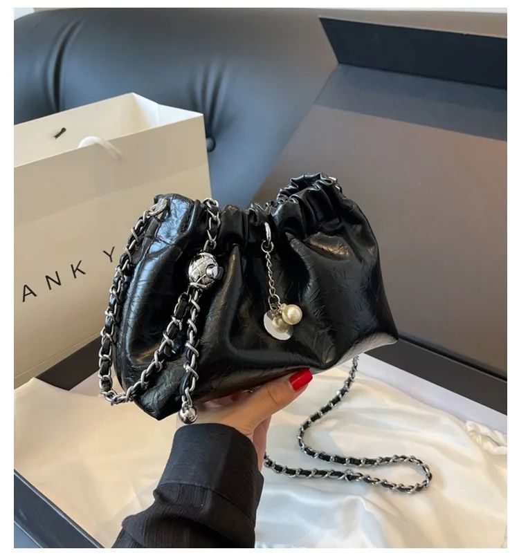 Y2K Millennium Bag Women 2025 New High Sense Shoulder Bags Summer Chain Bag Fashion Bucket Bag Messenger Bags Purses Handbags