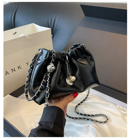 Y2K Millennium Bag Women 2025 New High Sense Shoulder Bags Summer Chain Bag Fashion Bucket Bag Messenger Bags Purses Handbags