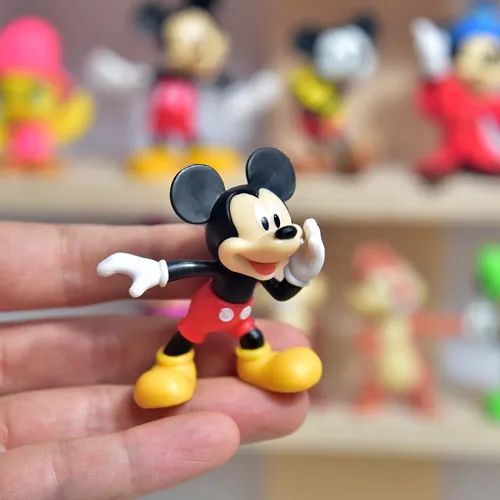 Disney Steamboat Willie Mickey Mouse Anime Figure Model Toys Cake Desktop Decoration Collectible Dolls Toys Gifts for Children