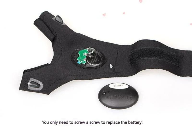 LED Flashlight Fishing Strap Fingerless Gloves Waterproof Cycling Camping Hiking Rescue Glove Lamp Lighting Gloves