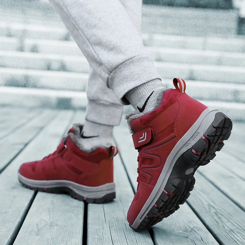 2025 Women Winter Snow Boots For Men And Women Outdoor Hiking Boots Non-Slip Warm Woman's Sneakers Size 35-45 Ankle Footwear