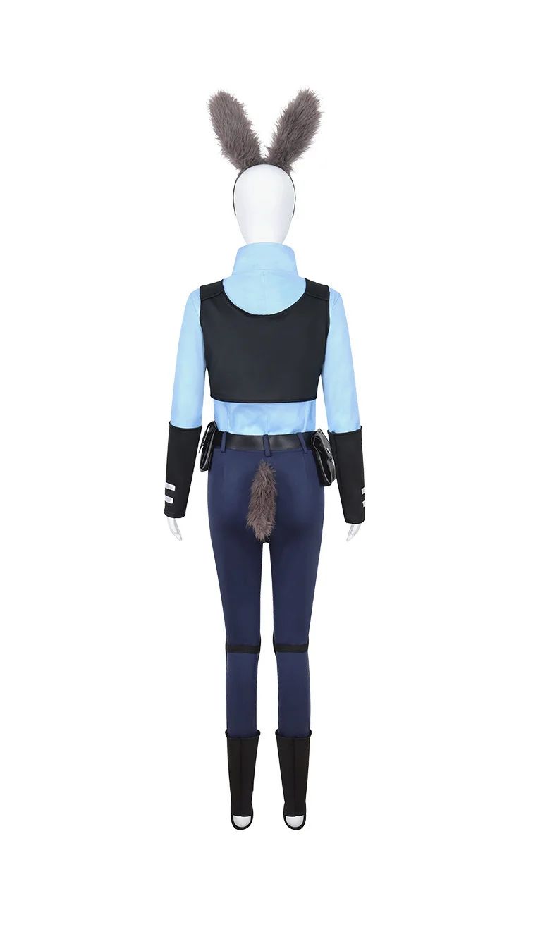 New Animal Judy Hopps Halloween Cosplay Costume For City Rabbit Police Officer Zoo Costume Fancy Dress Up Gifts Adult Children