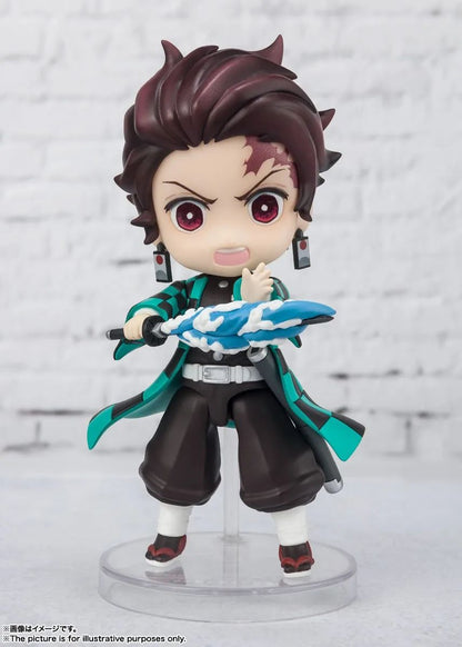 Em Estoque Original Bandai Figuarts Mini Demon Slayer Blade Fornalha Porta Anime Figura Q Versão Bonito Modelo Brinquedos