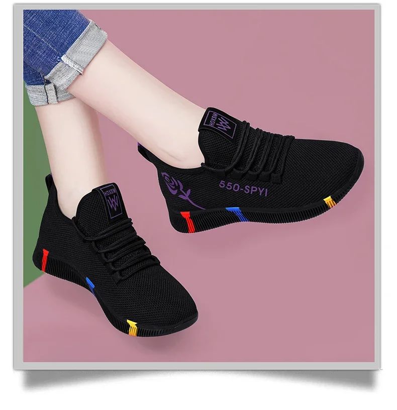 Tenis Feminino 2025 Women Vulcanized Shoes Air Mesh Light Soft Sneakers Female Flats Platform Lace Up Casual Shoes Basket Femme