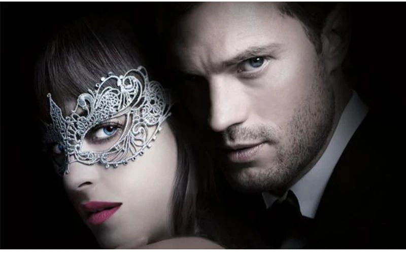 Gold and Silver Lace and Diamond Mask Eye Mask Masquerade Adult Male and Female Party Mask Sensual Women's Half Face