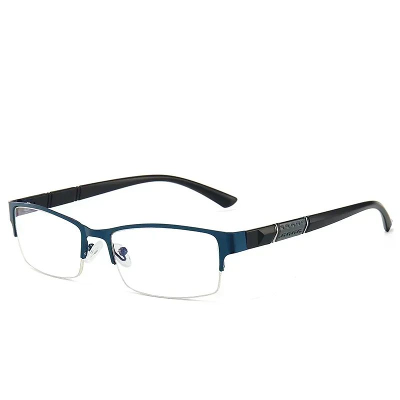 Óculos de Leitura Masculino Feminino de Alta Qualidade Meio Aro Dioptria Óculos de Grau Negócios Masculino Presbiopia Lentes De Leitura Mujer