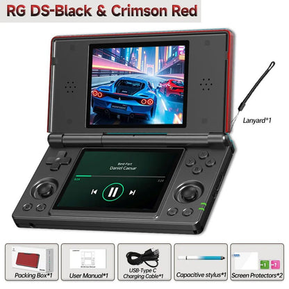 ANPOWN Anbernic RG DS Handheld Game Console Player Dual 4.0 IPS Screen Android 14 Dual App Split Retro Video Game Consoles