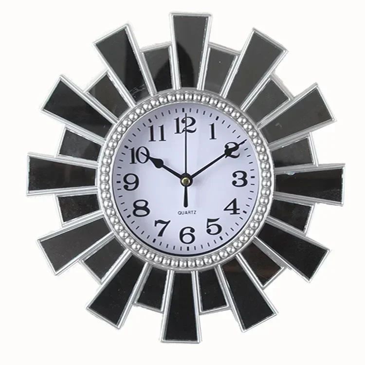 10 Inch Retro Home Wall Decoration Wall Clock Time Accurate Border Three-dimensional Hanging Quartz Clock for Decoration
