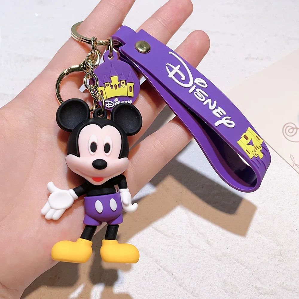 Disney Anime Mickey Chaveiro Desenho Animado Stitch Fofo Minnie Chaveiro Estudante Bolsa Pendurada Chaveiro Carro Tudo-a-ver Presentes de Natal