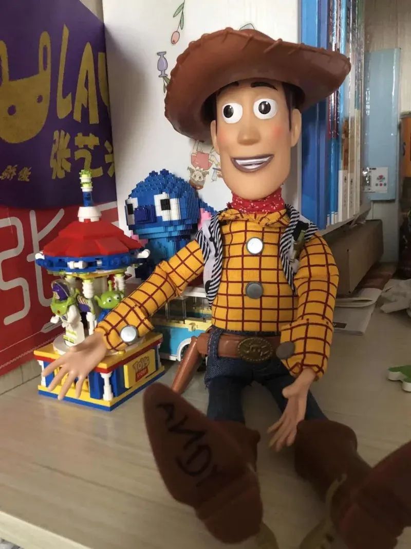 40cm Disney Toy Figuras de Anime Toy Story 4 Woody Buzz Jessie Rex Bonecos Modelo Falantes Figurinhas de Ação Coleção de Decoração Brinquedo de Natal