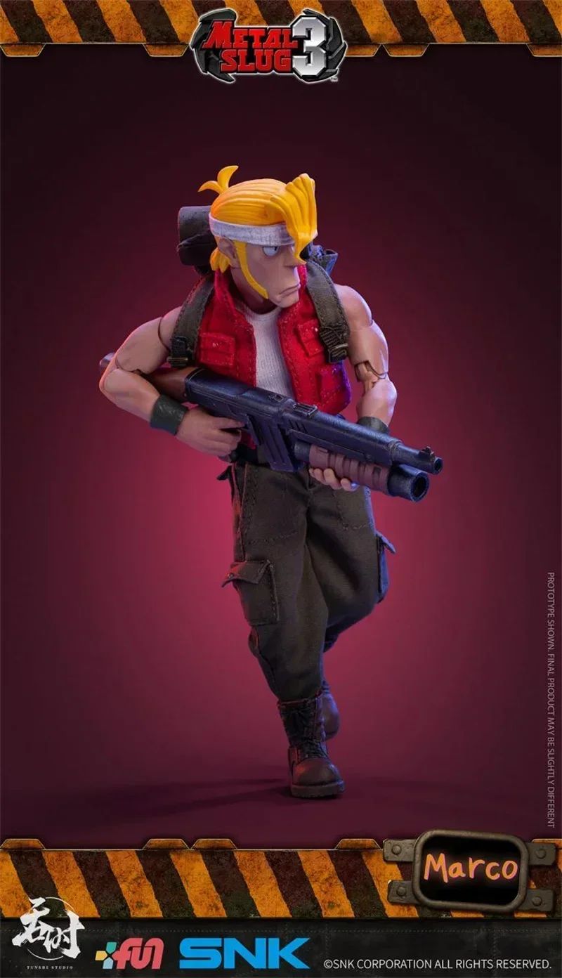 TUNSHI Studio Original SNK Model Official Metal Slug 3 Marco Tarma Clark Still RALF JONES Rebel Soldier 1/12 Boneco de Ação de Brinquedo