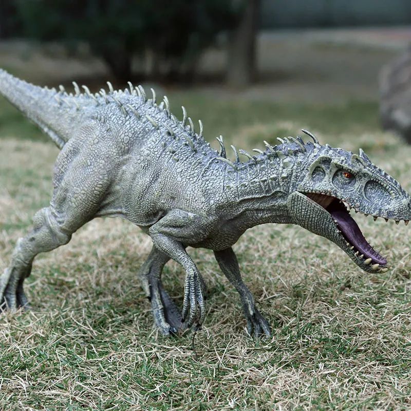 Estatueta Indominus Rex Estátua Tiranossauro Rex Boneco de Ação Dinossauro Escultura Decoração de Sala Acessórios de Mesa